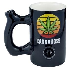 CANNABOSS ROAST & TOAST MUG BLACK